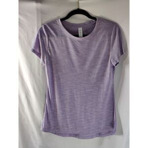Icyzone Womens Short Sleeve Athletic T-Shirt Round‎ Neck Purple Size Small